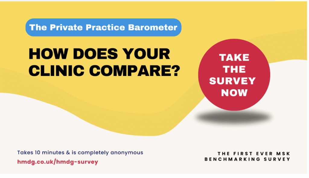 New National Survey to Benchmark UK’s Private MSK Clinics New National Survey to Benchmark UK’s Private MSK Clinics