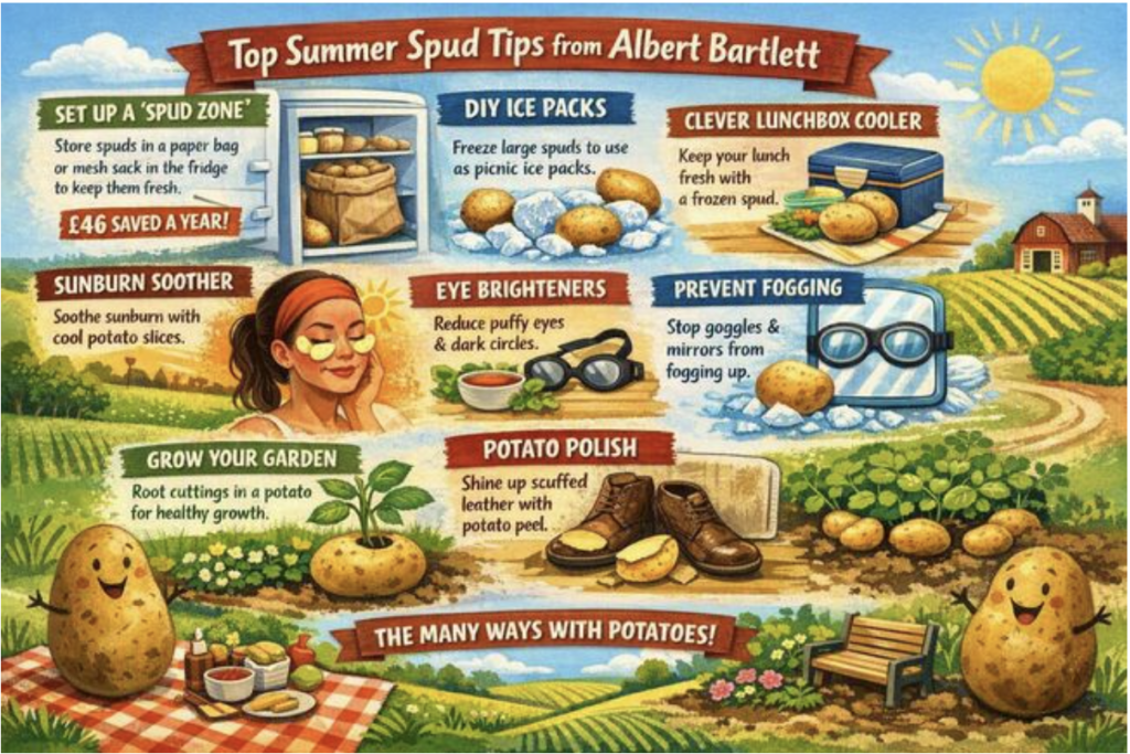Albert Bartlett shares simple potato storage tip that could help families save money this summer